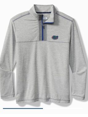 TOMMY BAHAMA x FLORIDA GATORS 1/2 Zip Sweatshirt Jacket IslandZone Golf 3XL $148